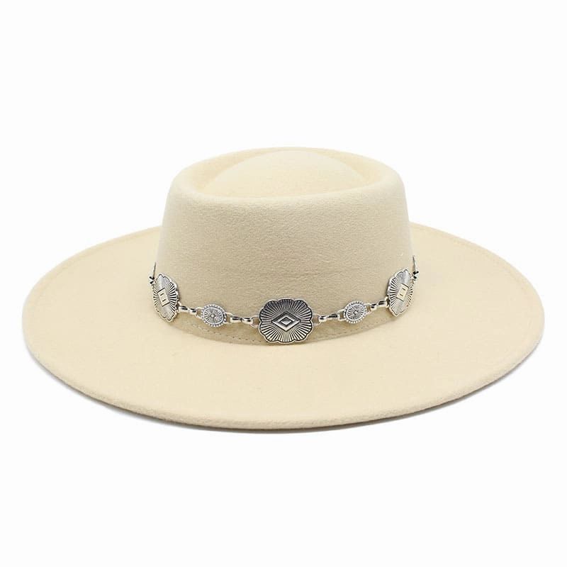 Kayl Wide-Brimmed Porkpie Hat