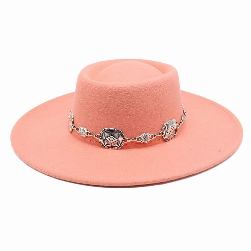 Kayl Wide-Brimmed Porkpie Hat
