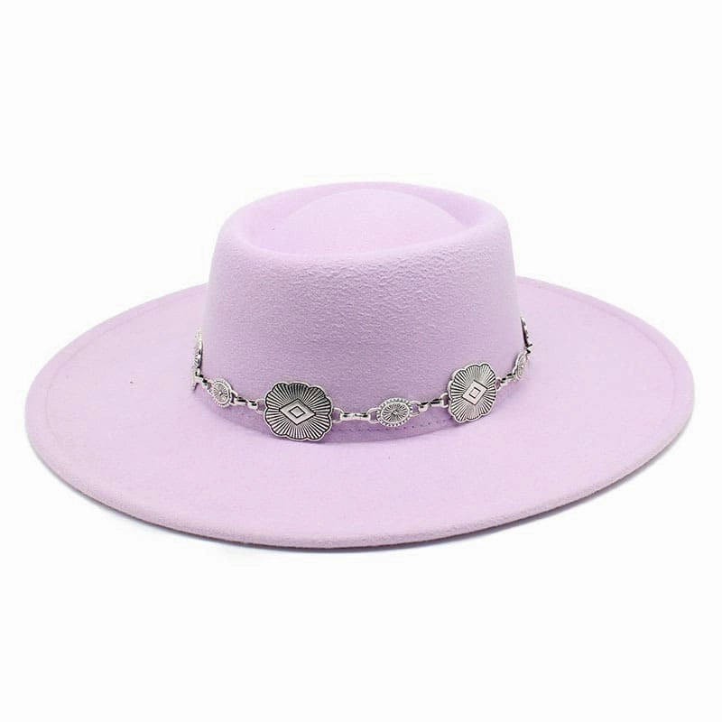 Kayl Wide-Brimmed Porkpie Hat