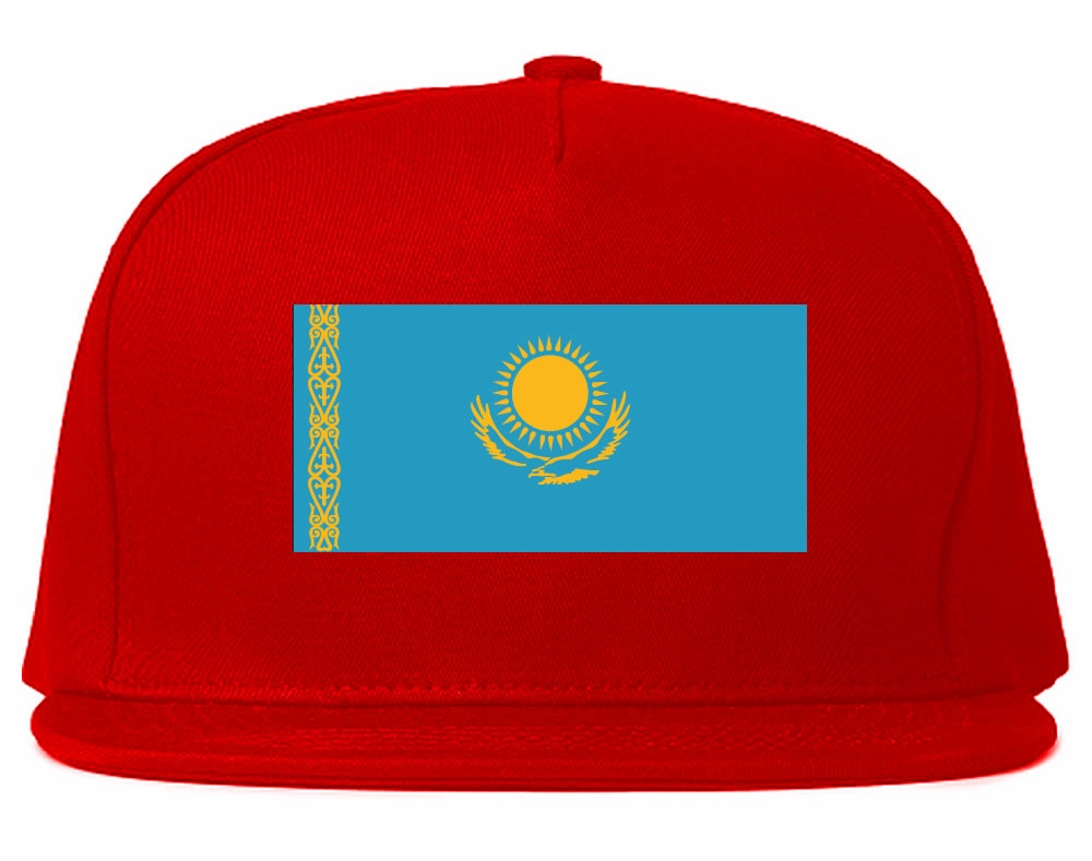 Kazakhstan Flag Country Printed Snapback Hat Cap