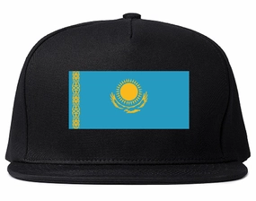 Kazakhstan Flag Country Printed Snapback Hat Cap