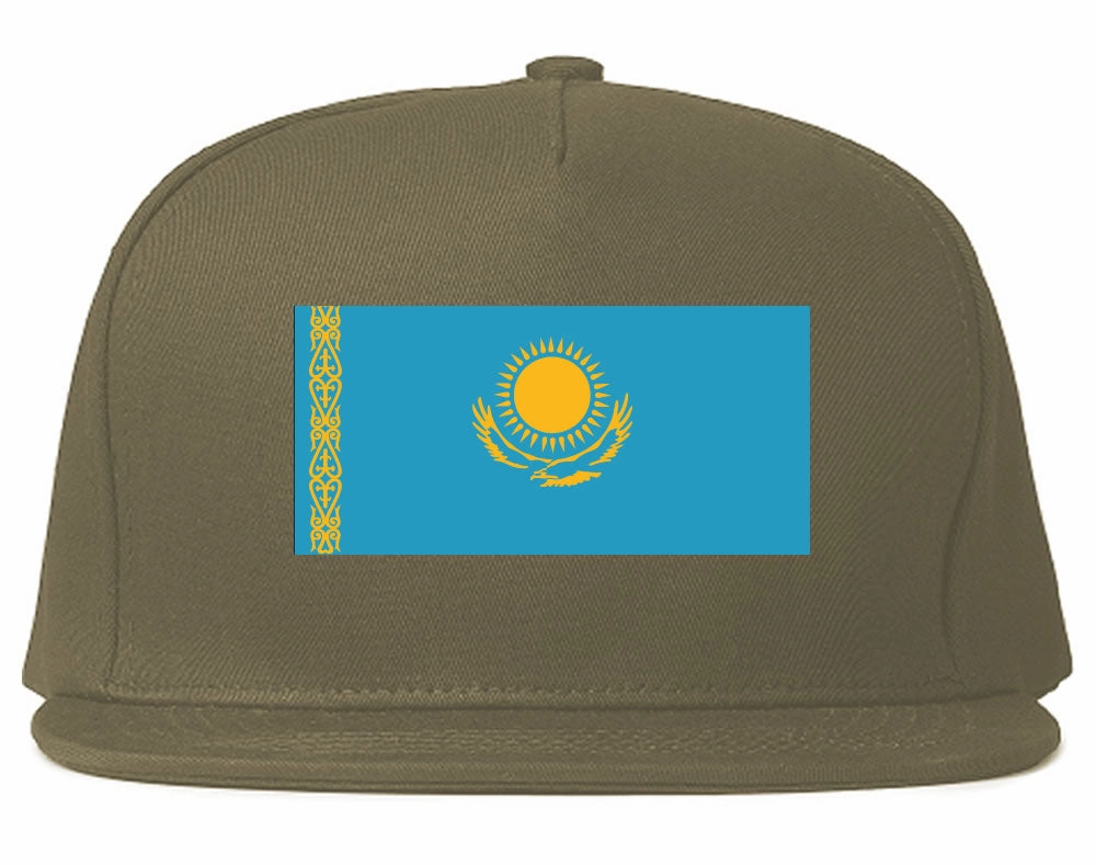 Kazakhstan Flag Country Printed Snapback Hat Cap