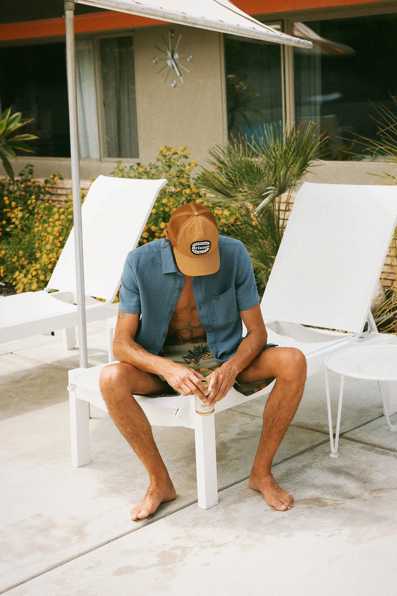 Keaton Netplus Trucker Hat - Washed Copper/Washed Copper
