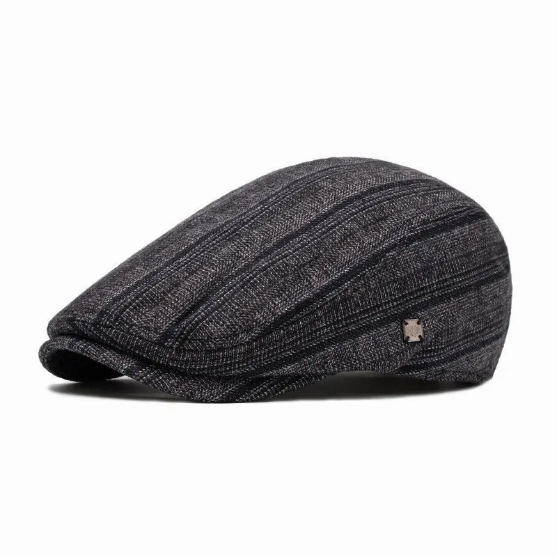 Kennedy Striped Flat Cap