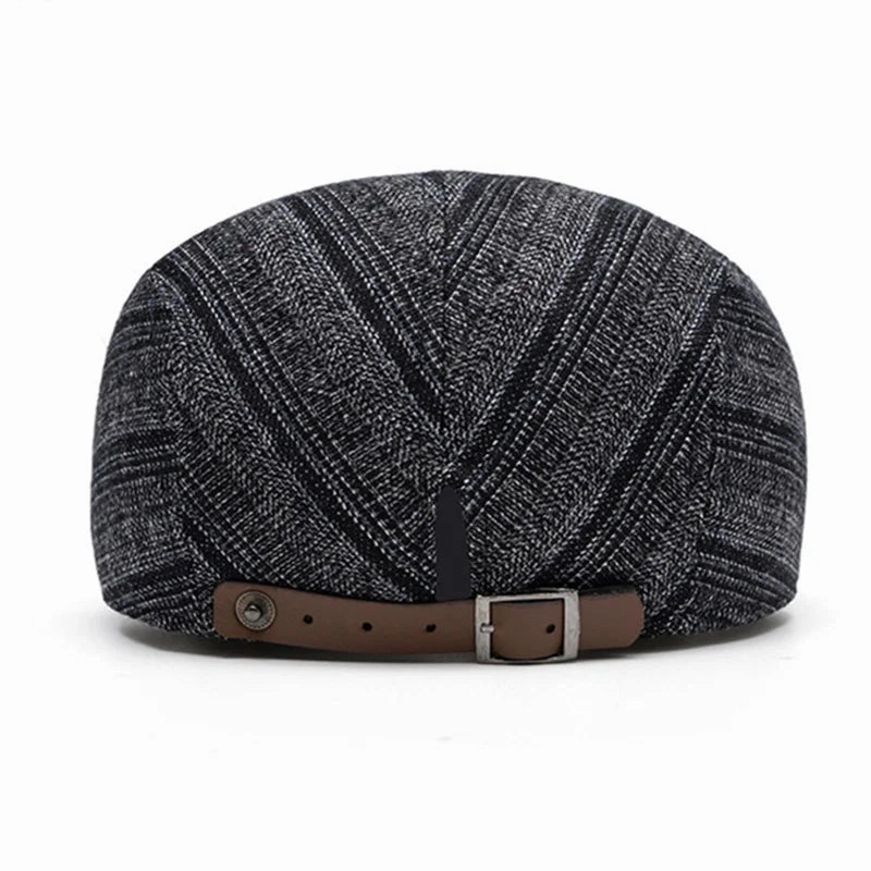 Kennedy Striped Flat Cap