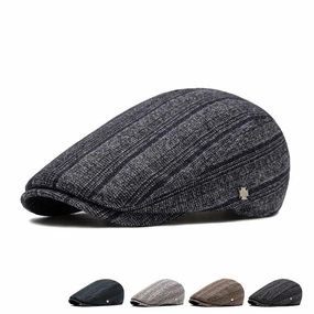 Kennedy Striped Flat Cap