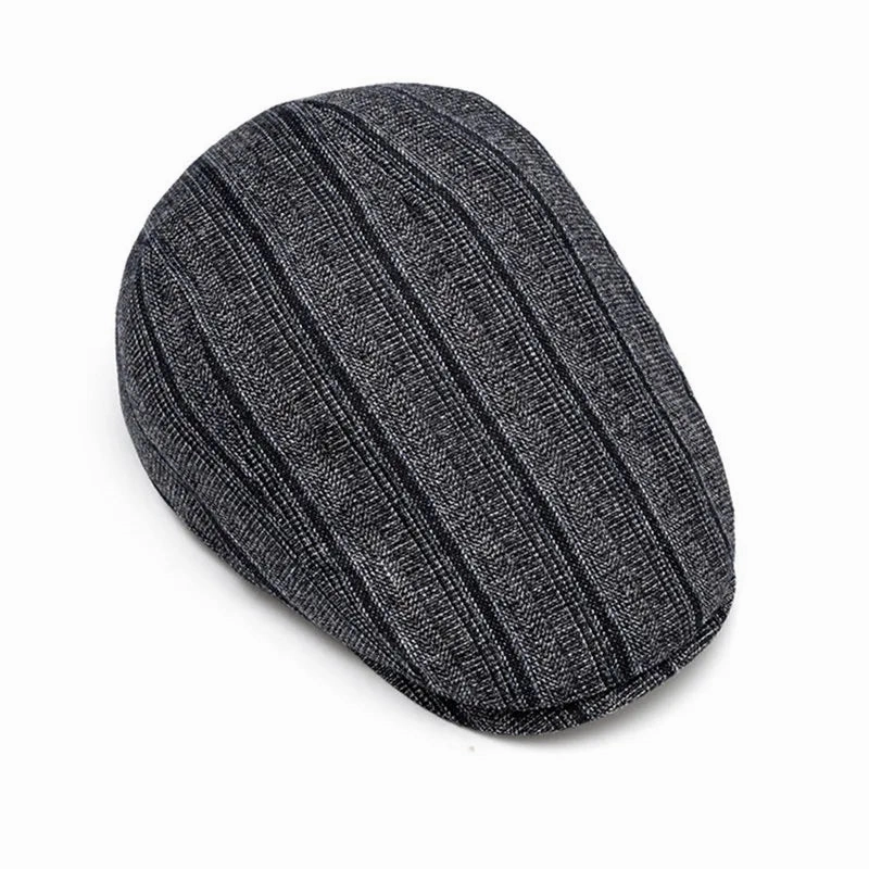 Kennedy Striped Flat Cap