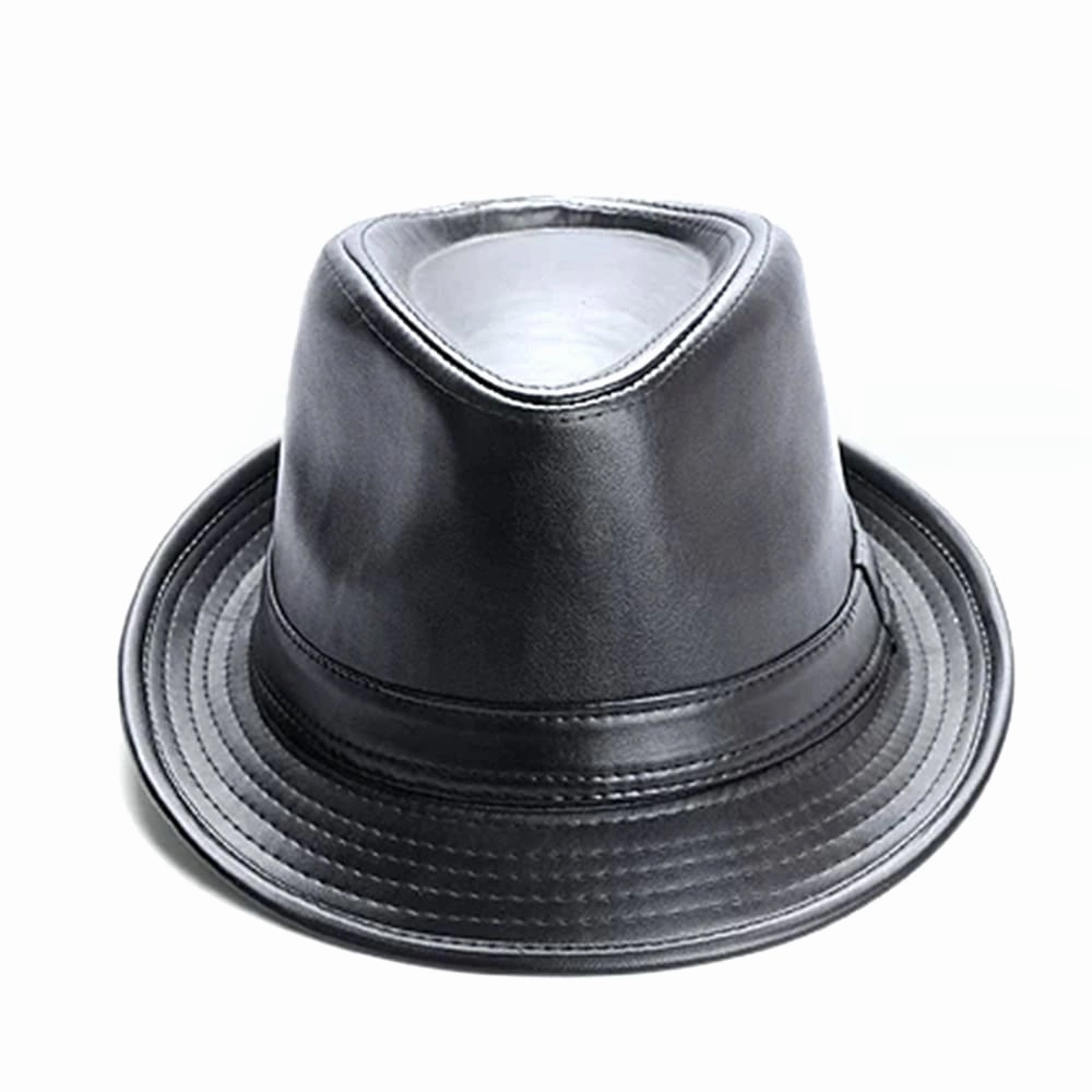 Kenner Plain Leather Trilby Hat