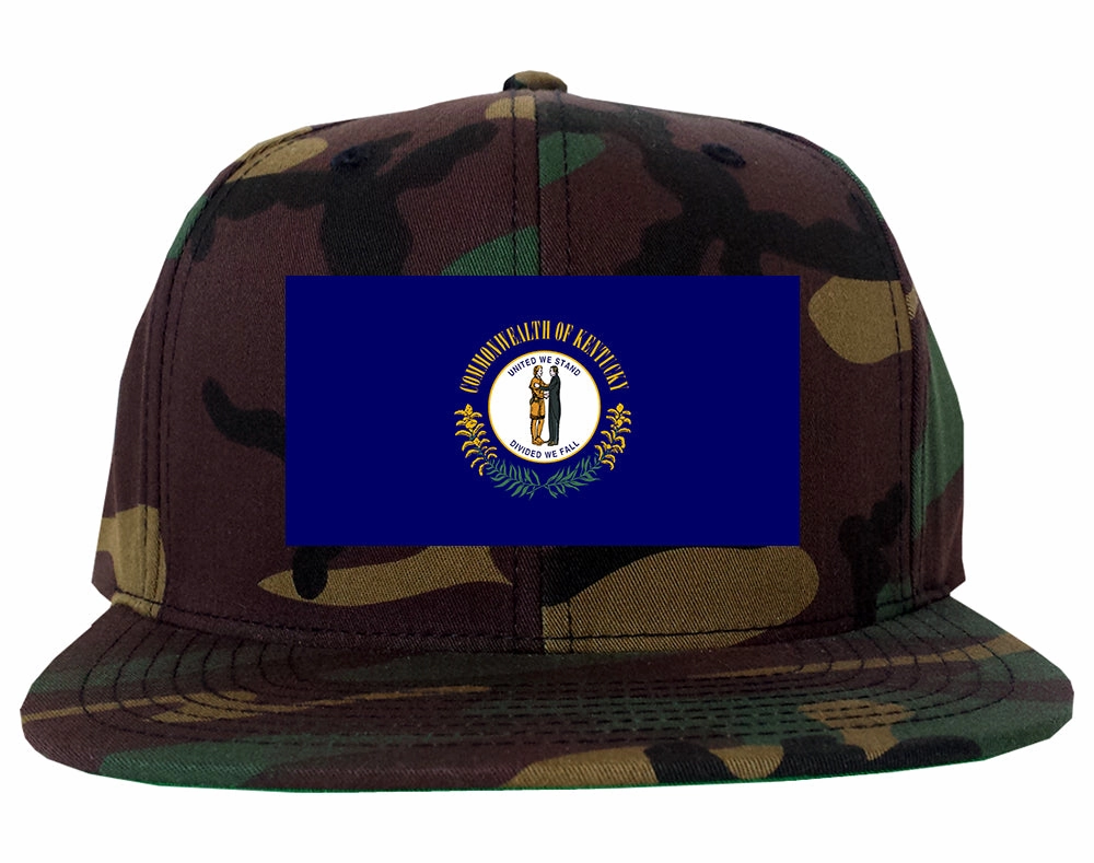 Kentucky State Flag KY Chest Mens Snapback Hat