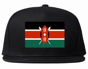 Kenya Flag Country Printed Snapback Hat Cap
