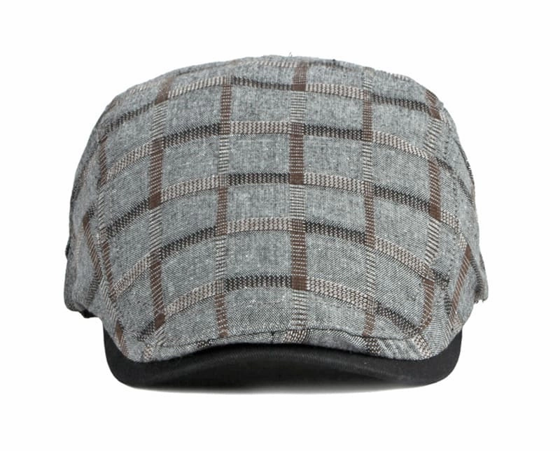 Kerouac Plaid Cotton Flat Cap