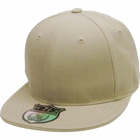 Khaki - Structured and Fitted Baseball Cap