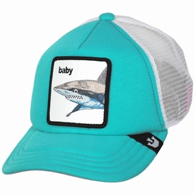 Kid's Baby Shark Mesh Trucker Snapback Baseball Cap