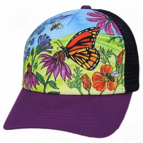 Kid's Butterfly and Bees Trucker Snapback Baseball Cap