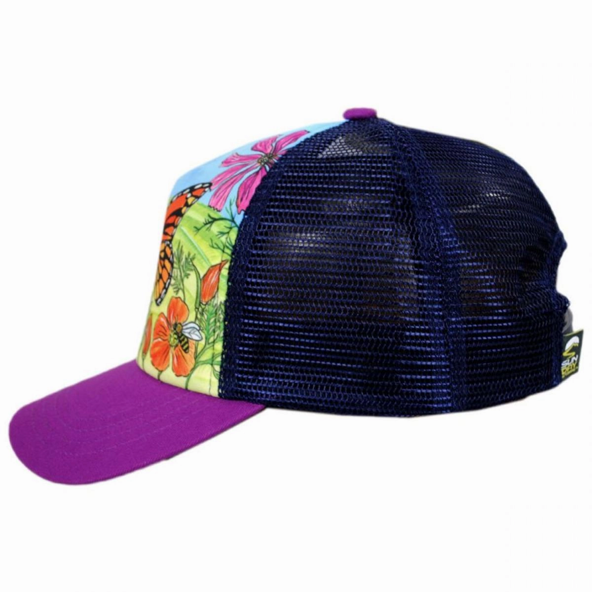 Kid's Butterfly and Bees Trucker Snapback Baseball Cap