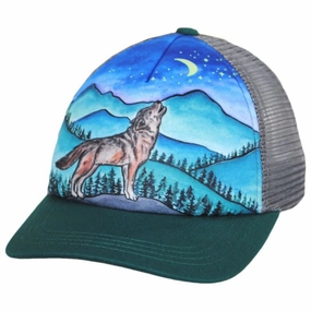 Kid's Lone Wolf Trucker Snapback Baseball Cap