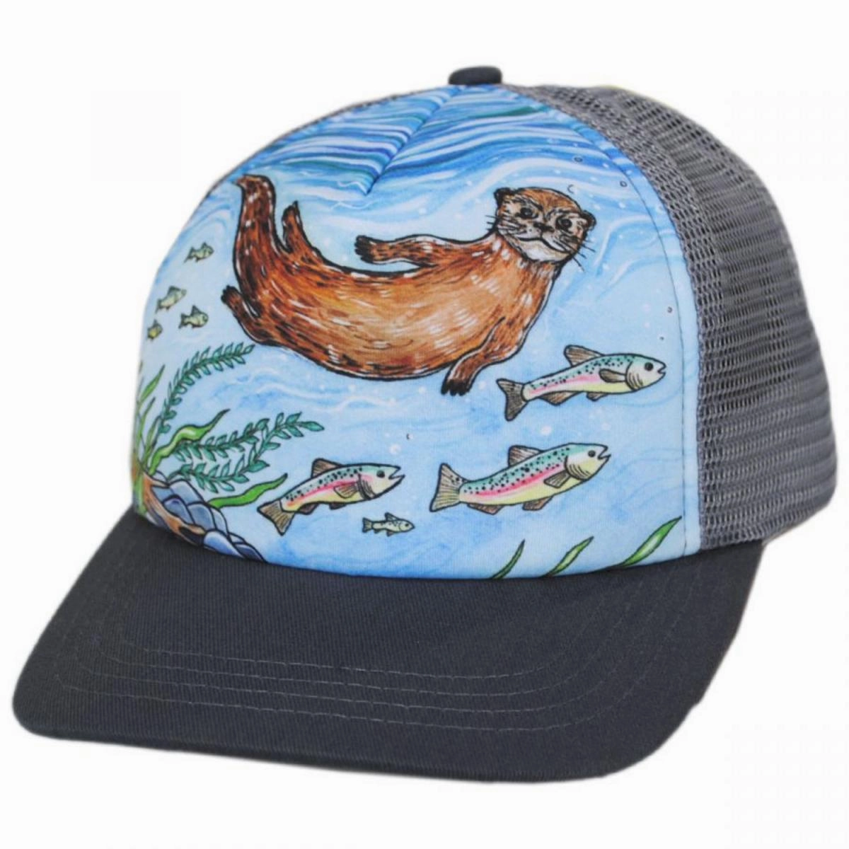 Kid's River Otter Trucker Snapback Baseball Cap