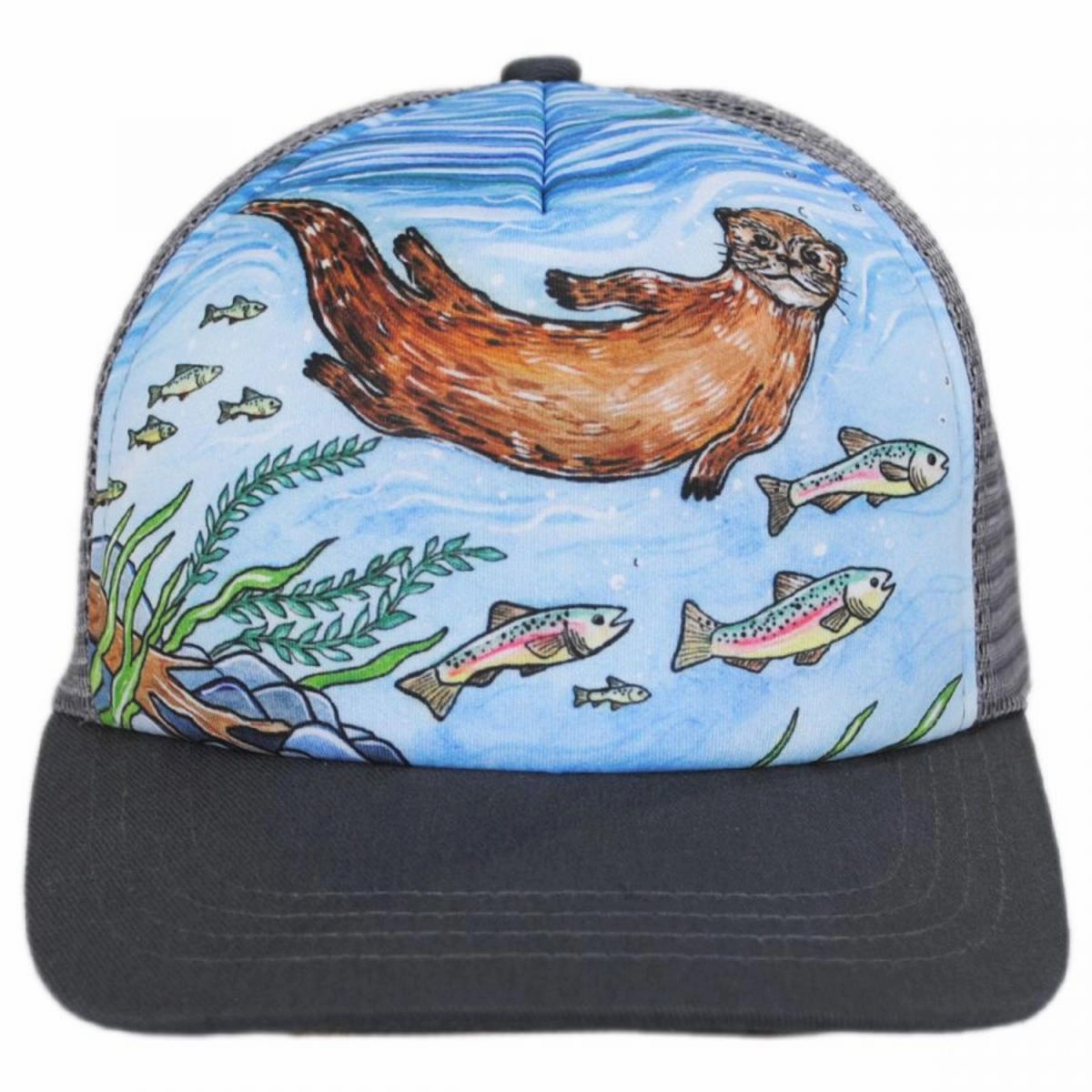 Kid's River Otter Trucker Snapback Baseball Cap