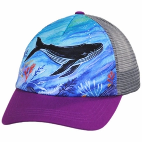Kid's Whale Trucker Snapback Baseball Cap