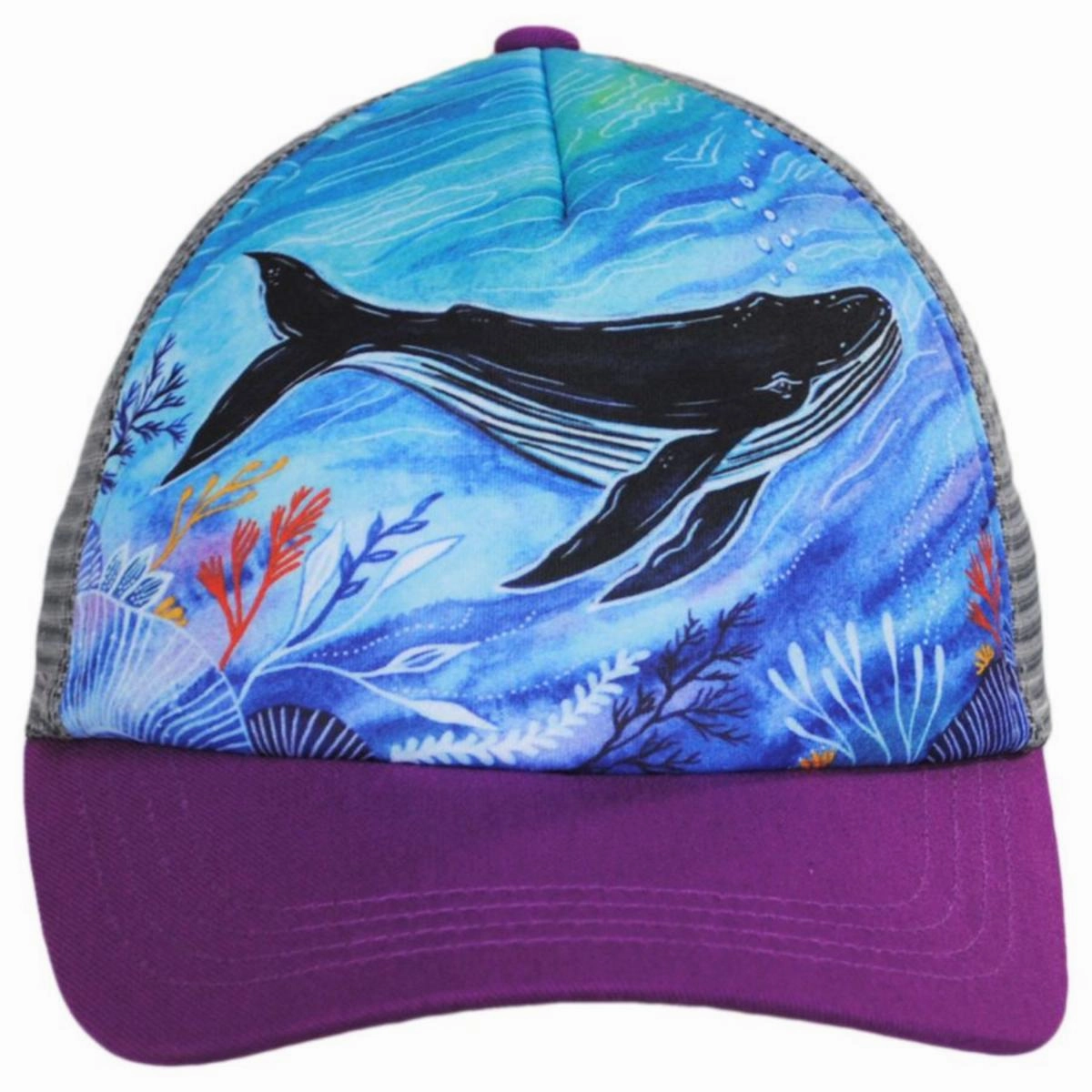 Kid's Whale Trucker Snapback Baseball Cap