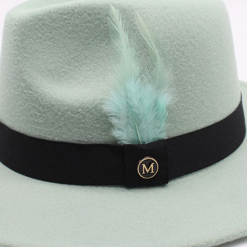Killeen Feather Wool Fedora Hat