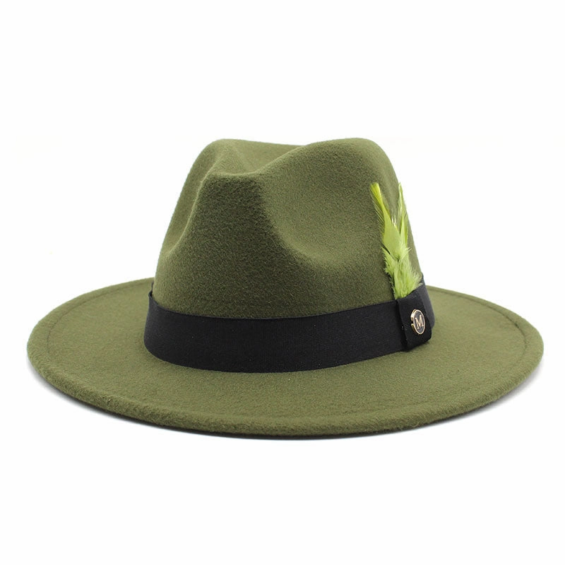 Killeen Feather Wool Fedora Hat
