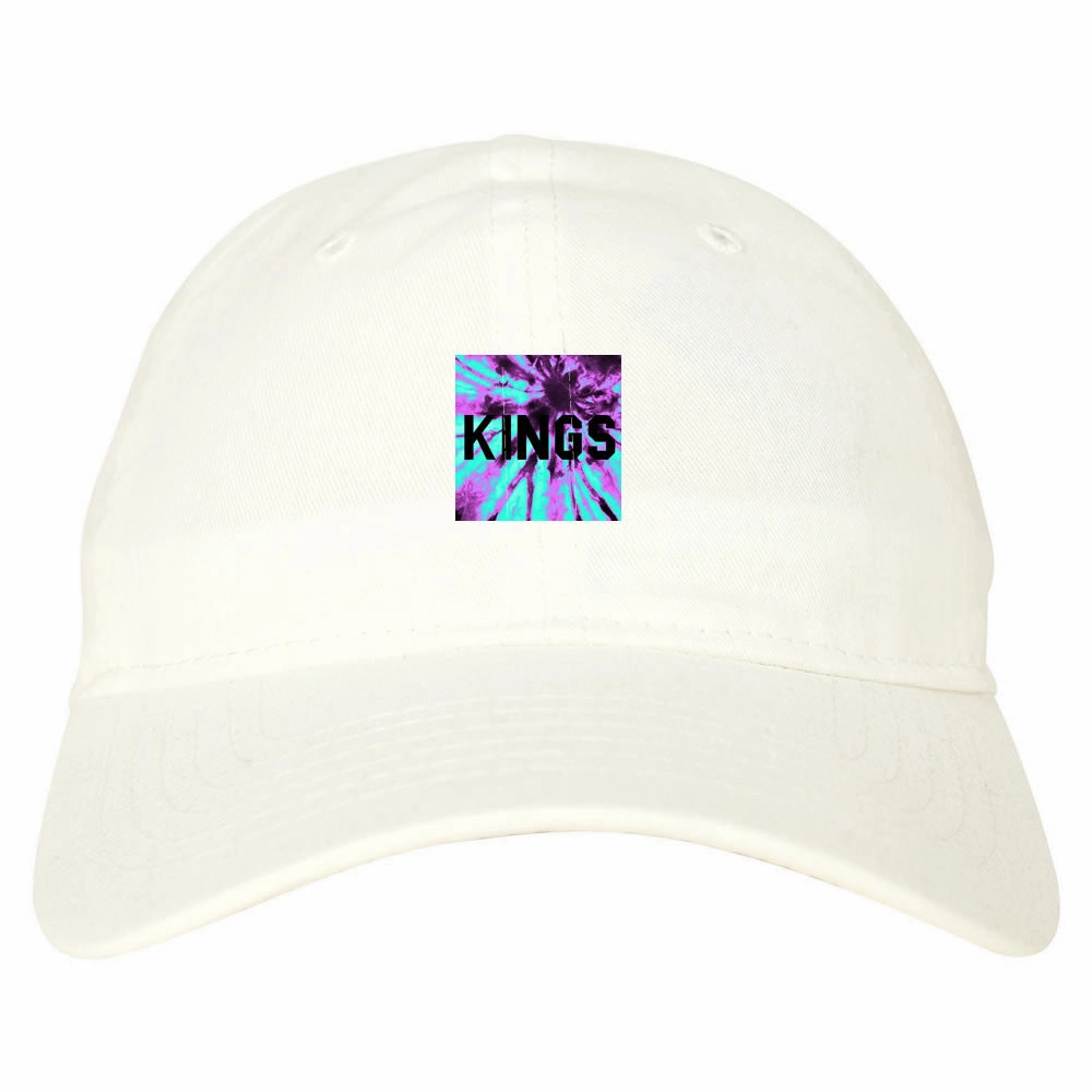 Kings Blue Tie Dye Box Logo Dad Hat