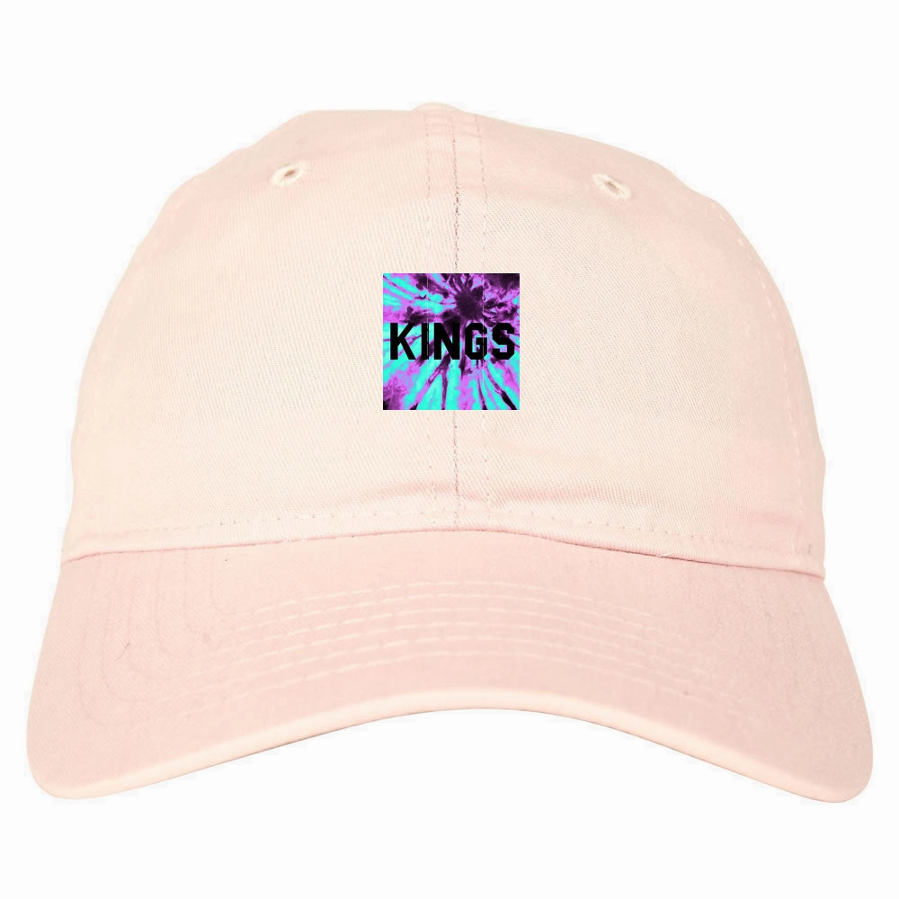 Kings Blue Tie Dye Box Logo Dad Hat