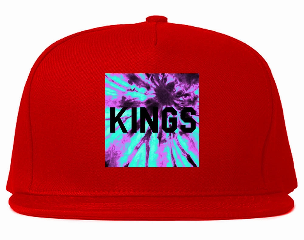 Kings Blue Tie Dye Box Logo Snapback Hat