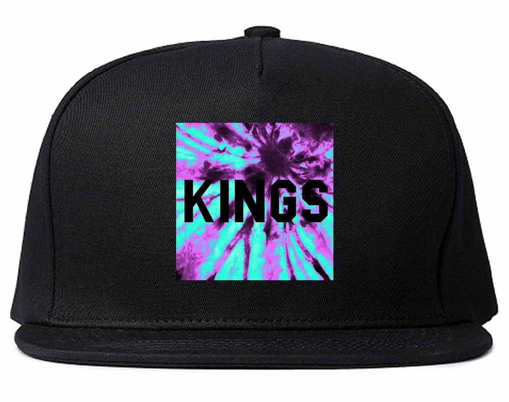 Kings Blue Tie Dye Box Logo Snapback Hat