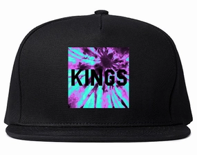 Kings Blue Tie Dye Box Logo Snapback Hat