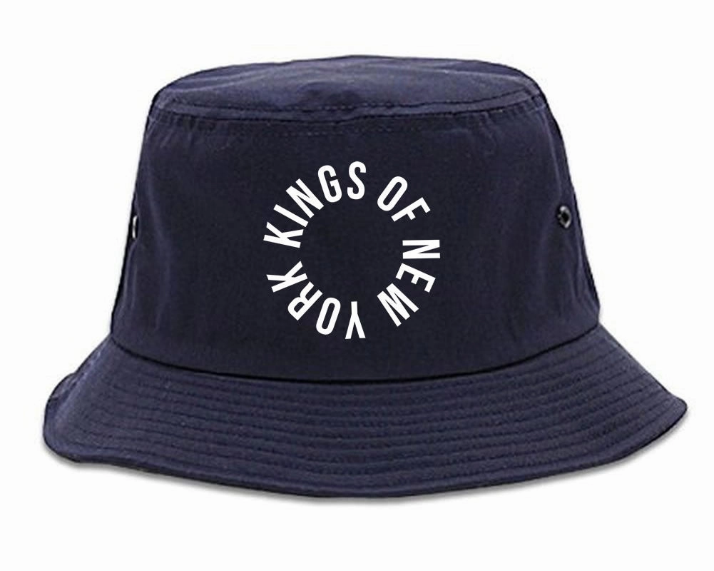 Kings Of New York Circle Emblem Logo Bucket Hat