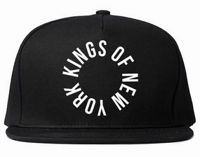 Kings Of New York Circle Emblem Logo Snapback Hat Cap