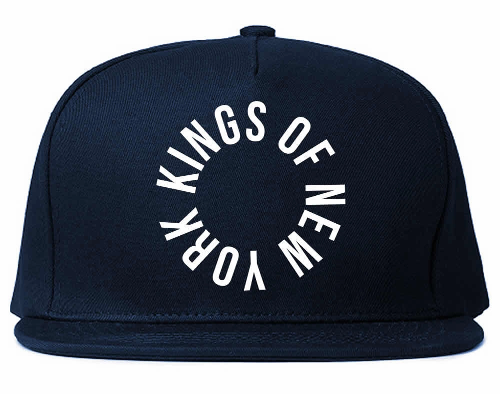 Kings Of New York Circle Emblem Logo Snapback Hat Cap