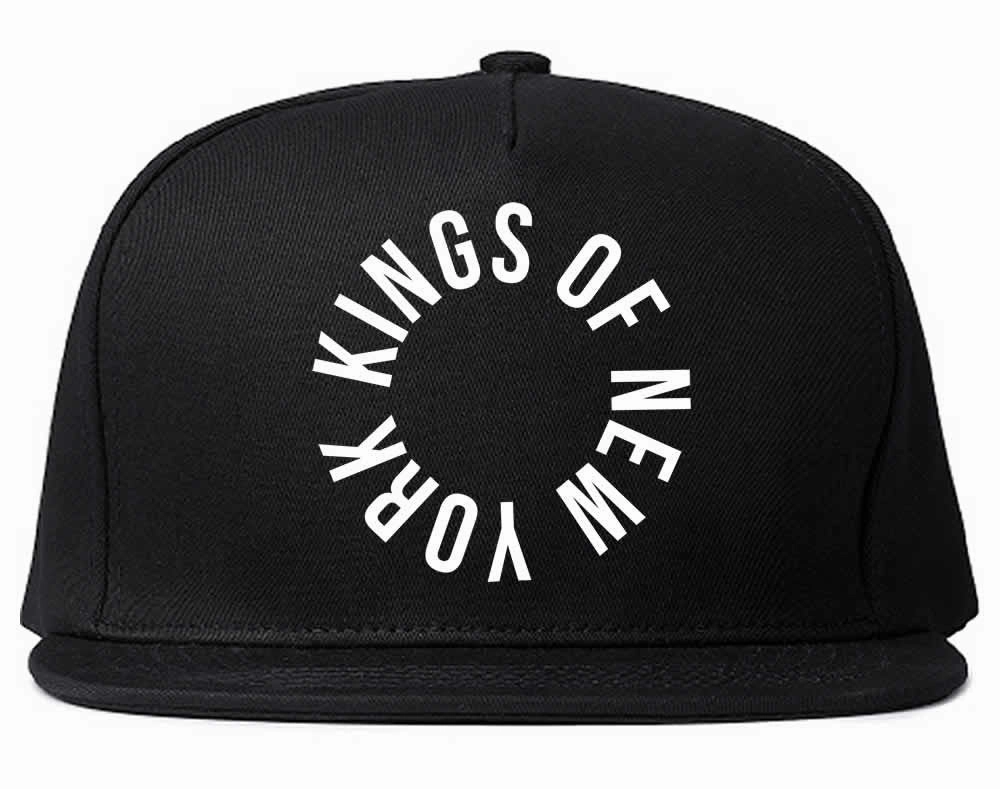 Kings Of New York Circle Emblem Logo Snapback Hat Cap