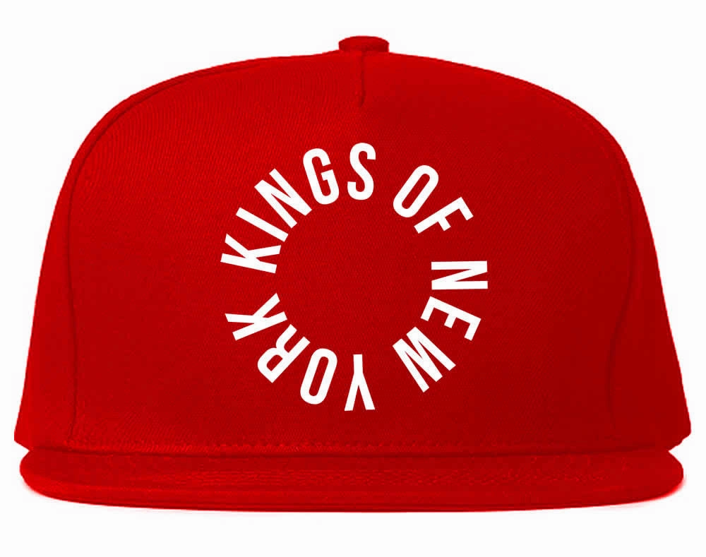 Kings Of New York Circle Emblem Logo Snapback Hat Cap