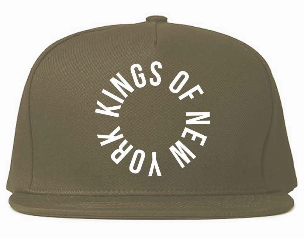 Kings Of New York Circle Emblem Logo Snapback Hat Cap