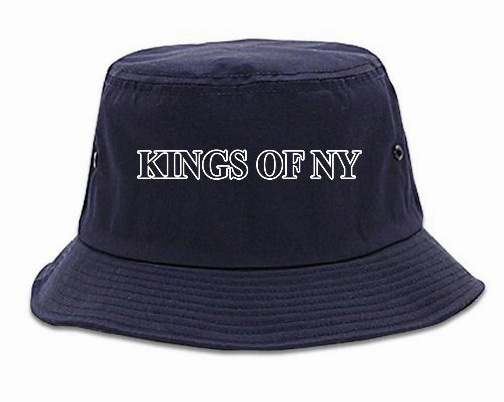 Kings Of NY Outline Classic Logo Mens Bucket Hat