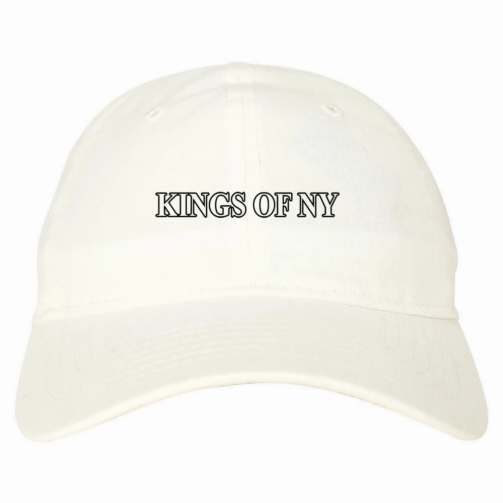 Kings Of NY Outline Classic Logo Mens Dad Hat Baseball Cap