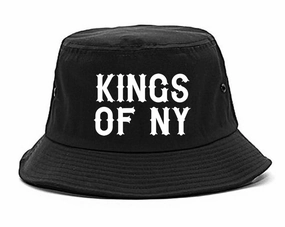 Kings Of NY Retro Font Logo Bucket Hat