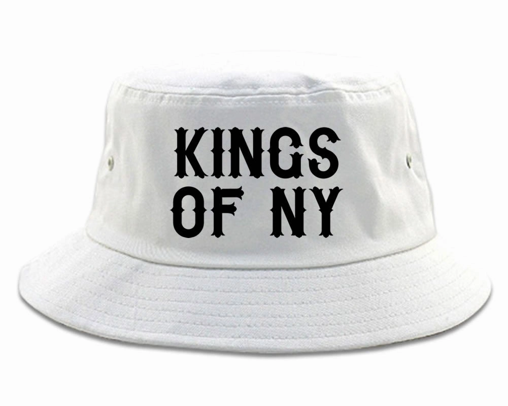 Kings Of NY Retro Font Logo Bucket Hat