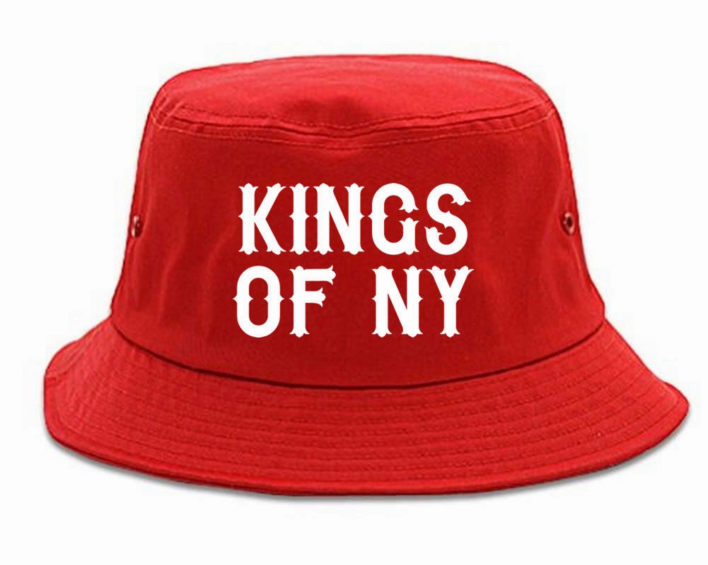 Kings Of NY Retro Font Logo Bucket Hat
