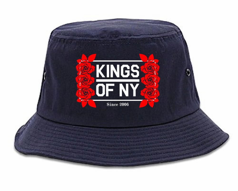 Kings Of NY Rose Vine Logo Bucket Hat
