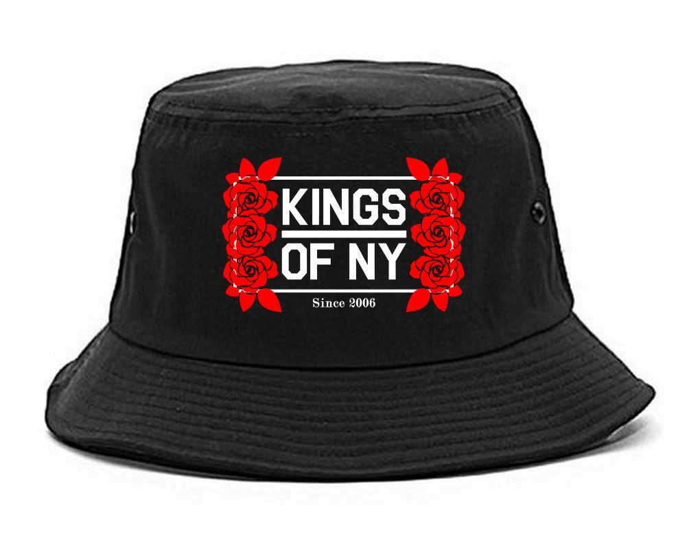 Kings Of NY Rose Vine Logo Bucket Hat