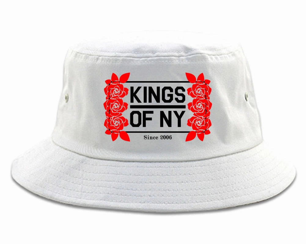 Kings Of NY Rose Vine Logo Bucket Hat