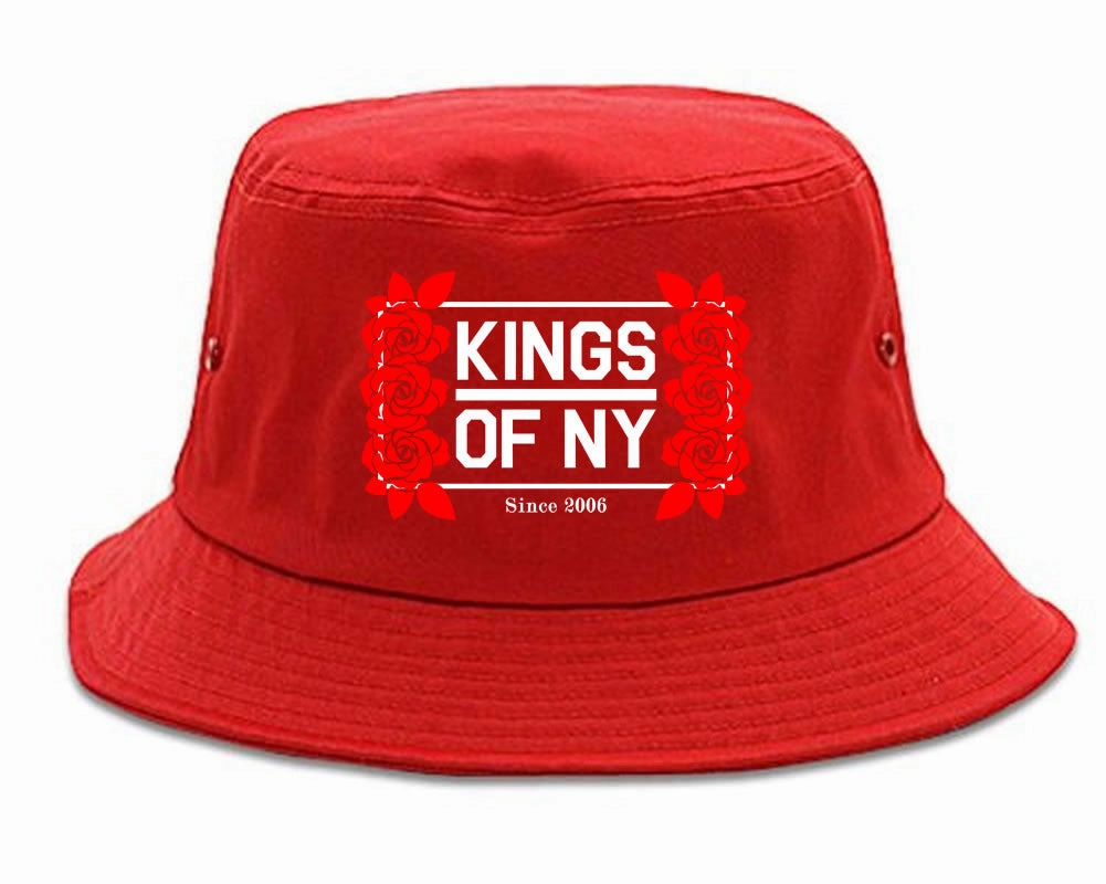 Kings Of NY Rose Vine Logo Bucket Hat