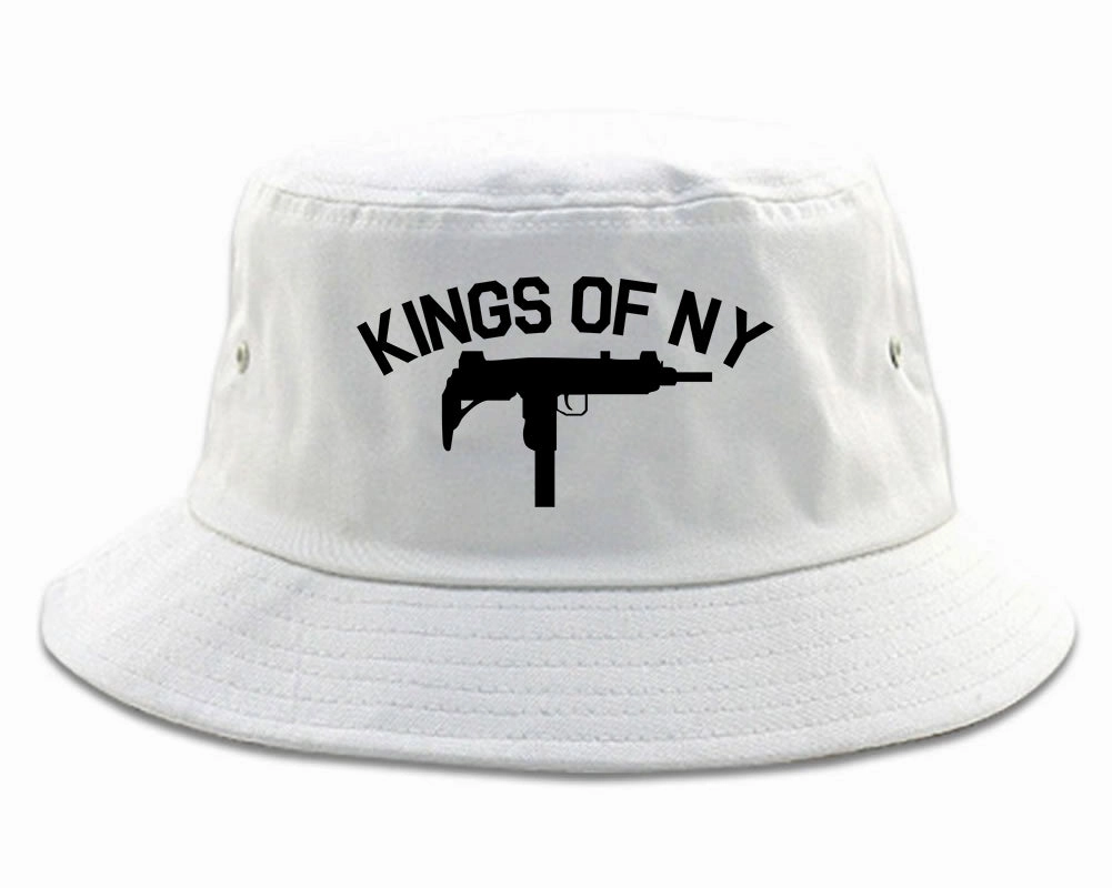 Kings Of NY UZI GUN Logo Mens Bucket Hat