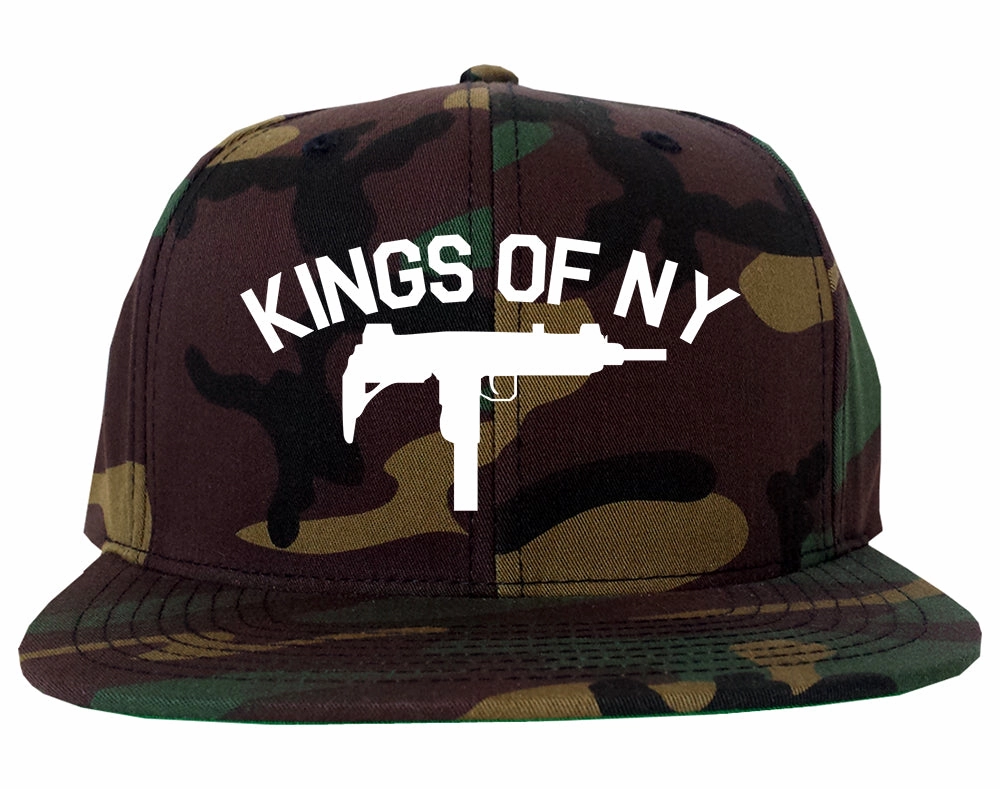 Kings Of NY UZI GUN Logo Mens Snapback Hat