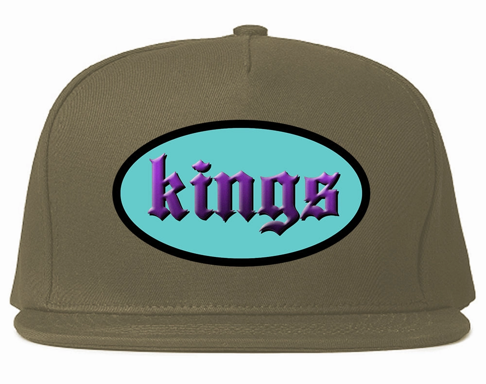 Kings Oval 3D Logo Chest Mens Snapback Hat