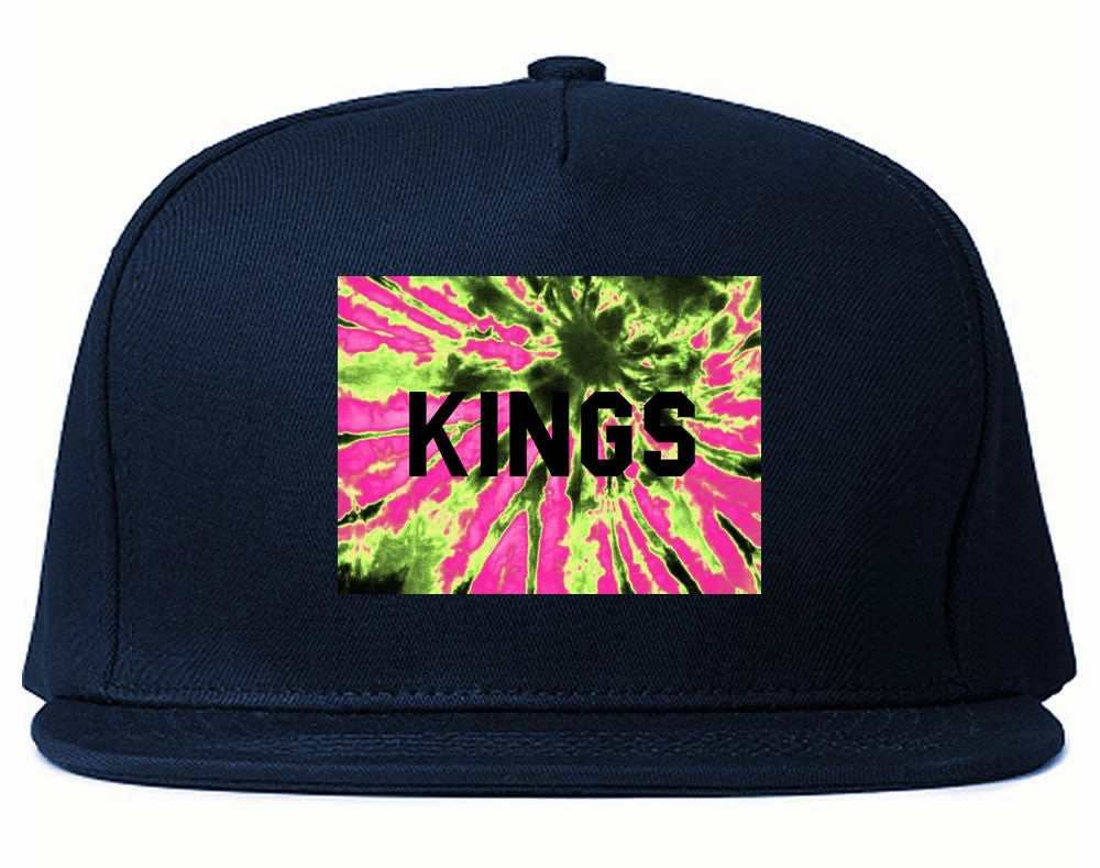 Kings Pink Tie Dye Logo Snapback Hat